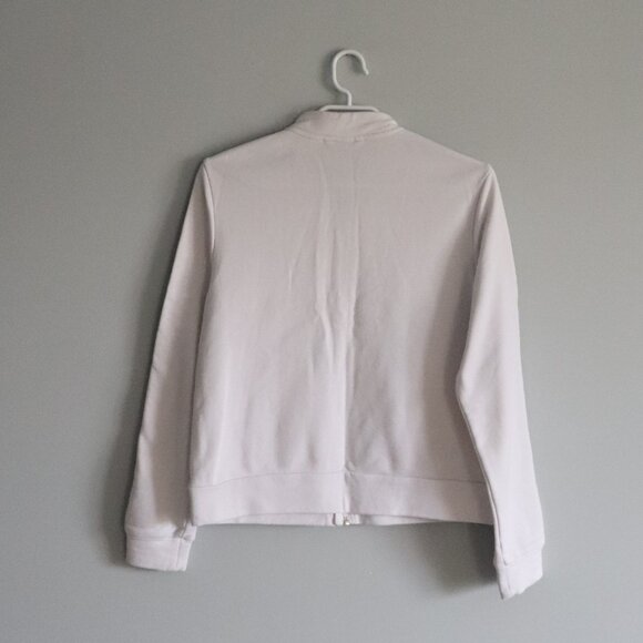 Puma Womens White Sz M Amplified Comfy Full Zip Casual Outdoor Track Jacket - Picture 2 of 12
